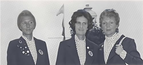 Mrs. Gloria de Pardo, Miss Elisa Pardo, Mrs. Beatriz de Gaviria